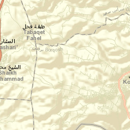 Kafr Abīl Street Map