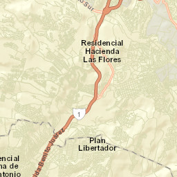 Pórticos de San Antonio Street Map