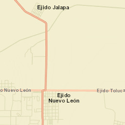 Ejido Nuevo León Street Map