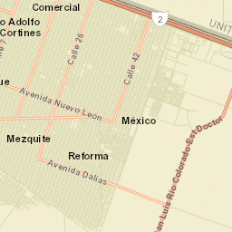 San Luis Río Colorado Street Map