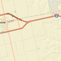 306-398 Hickory Street Roscoe TX Street Map