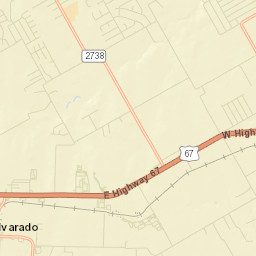 1100-1306 County Road 607, Alvarado, TX Street Map