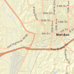 Meridian Street Map