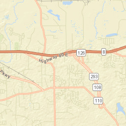 Ranchette Estates Alabama Street Map