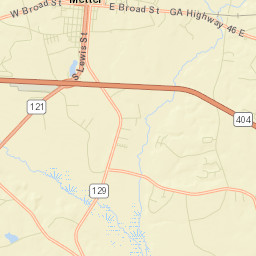 Metter Street Map