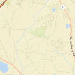 Bulloch County Street Map