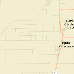 Poblado Lázaro Cárdenas (La Veintiocho) Street Map
