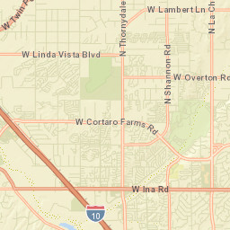 Cortaro Arizona Street Map
