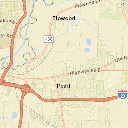 Flowood Street Map