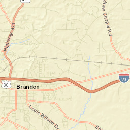 Rankin County Street Map