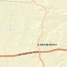 Lowndesboro Alabama Street Map