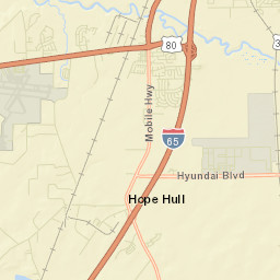 Brewer Estates Alabama Street Map