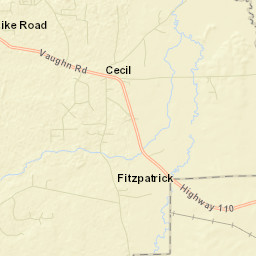 Cecil Alabama Street Map