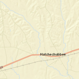 Hatchechubbee Alabama Street Map