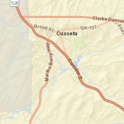 Cusseta Street Map