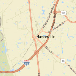 Hardeeville Street Map