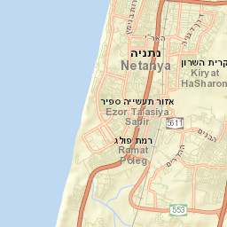 Even Yehuda Street Map