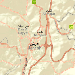 Jarash Street Map