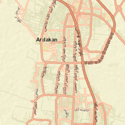 Ardakan Street Map