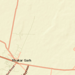 Shakargarh Street Map