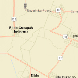 Ejido Sonora Street Map