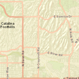 Tucson Country Club Estates Arizona Street Map