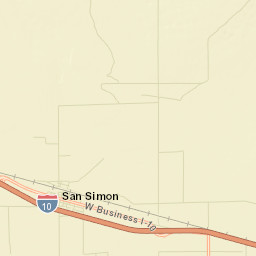San Simon Arizona Street Map