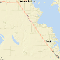 Seven Points Street Map