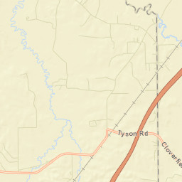 Tyson Alabama Street Map