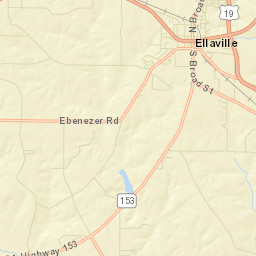 Ellaville Street Map