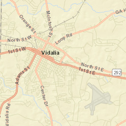 Vidalia Street Map