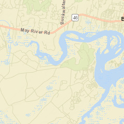 Bluffton Street Map