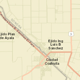 Estación Coahuila Street Map