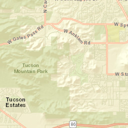 Tucson Estates Street Map