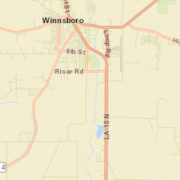 Franklin Parish Street Map