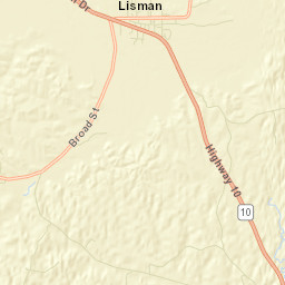 Lisman Alabama Street Map