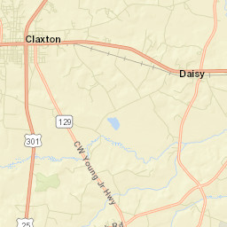 Evans County Street Map
