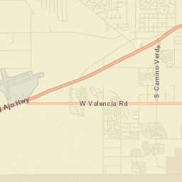 Valencia West Street Map