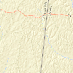 Hinton Alabama Street Map