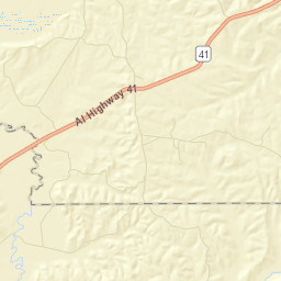 Tilden Alabama Street Map