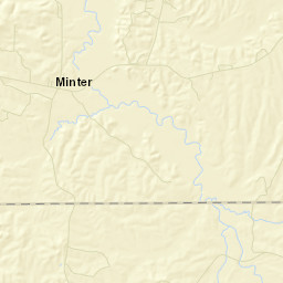 Minter Alabama Street Map