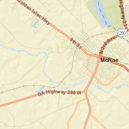 208 West Oak Street, McRae, GA 31055 Street Map