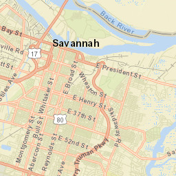 Savannah Street Map