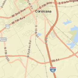 Navarro County Street Map