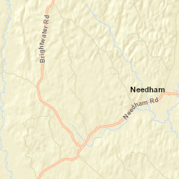 Needham Alabama Street Map