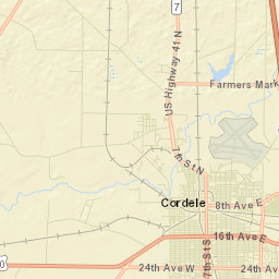 Cordele Street Map