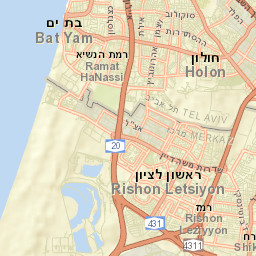 Bat Yam Street Map