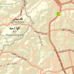 Wādī as Sīr Street Map