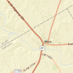 Hico Street Map