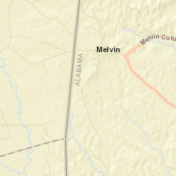 Evansboro Alabama Street Map